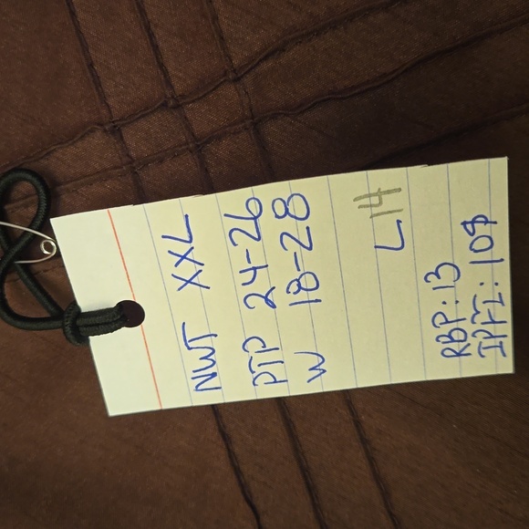 NWT RIPE microfloral blouse with ribbon tie at the back. Women's XXL - Picture 10 of 10